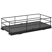 Organize It All Matte Black Slide Out Shelf Organizer
