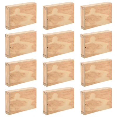 12 Pack: 5" x 3" Wood Plaque by Make Market®