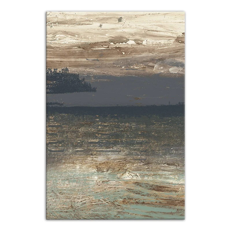 Ominous Abstract Seascape 24" x 36" Canvas Wall Art