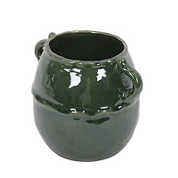9" Green Ceramic Pot with Handles by Ashland®
