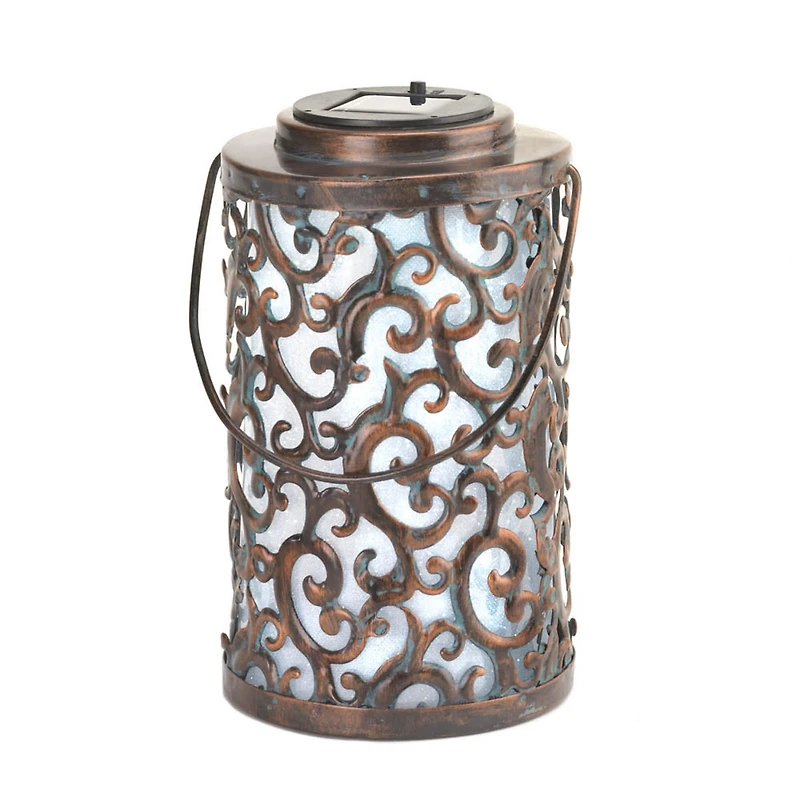 8" Garden Gate Solar Lantern
