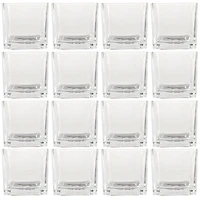 12 Pack: 6" Cube Glass Vase by Ashland®