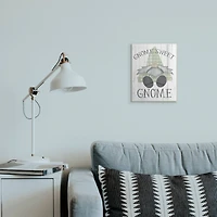Stupell Industries Gnome Sweet Gnome Garden Home Pun Wall Plaque