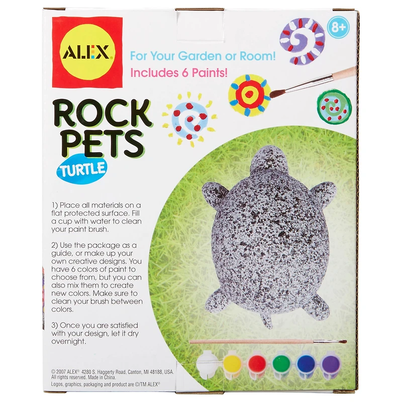 ALEX Toys Craft Rock Pets Turtle Kids Art and Craft Activity