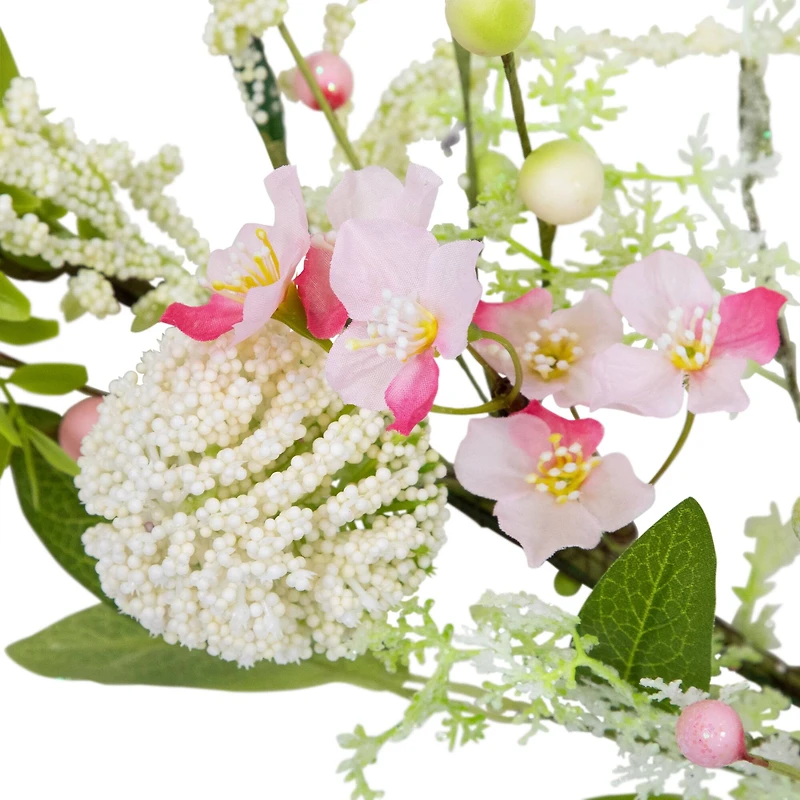 5ft. Pink Hydrangea & Berry Floral Spring Garland