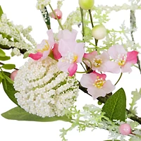 5ft. Pink Hydrangea & Berry Floral Spring Garland