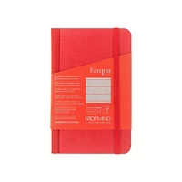 Fabriano® EcoQua Plus Lined Red Fabric-Bound Notebook