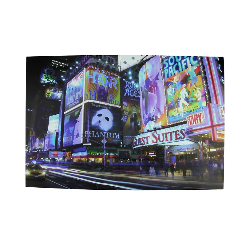 LED NYC Times Square Canvas Wall Art