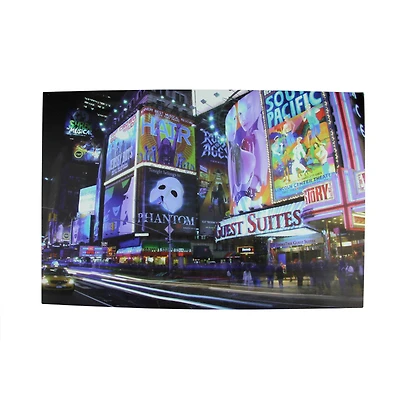 LED NYC Times Square Canvas Wall Art