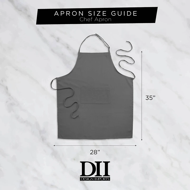 Black & White Stripe Chef Apron