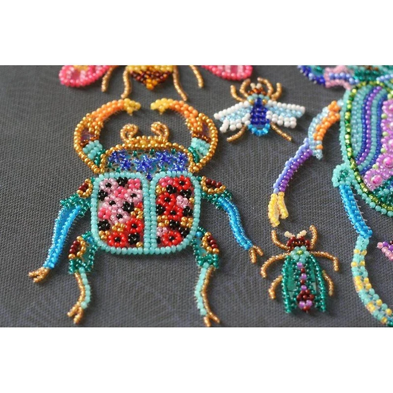 Abris Art Beetles Deco Scenes Bead Embroidery Kit