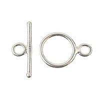Sterling Silver Round Toggle Clasp Set by Bead Landing™