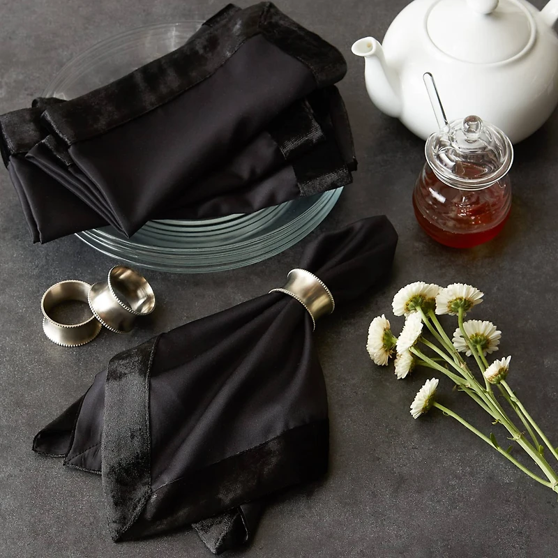 DII® Velvet Trimmed Oversized Napkin