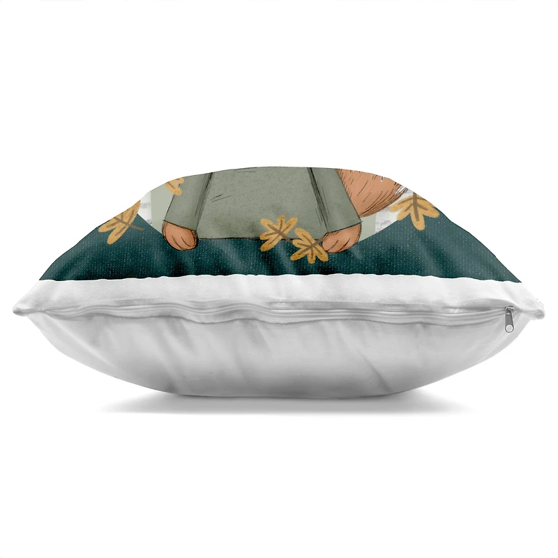 Stupell Industries Autumnal Fox & Birch Trees Decorative Printed Throw Pillow