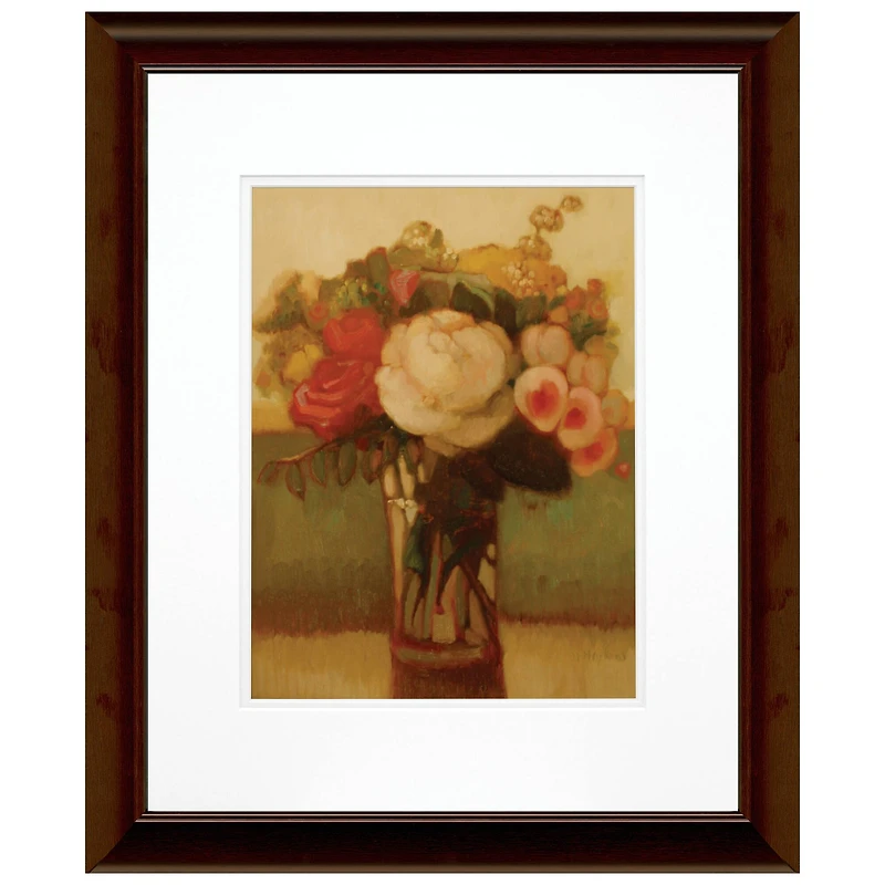 Timeless Frames® Red & White Flowers in Clear Vase Framed Wall Art