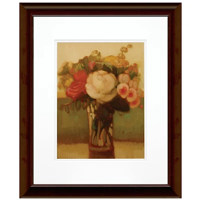 Timeless Frames® Red & White Flowers in Clear Vase Framed Wall Art