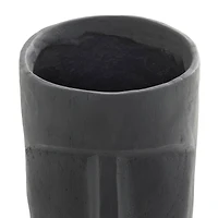 The Novogratz Grey Contemporary Abstract Planter, 12" x 13" x 23"
