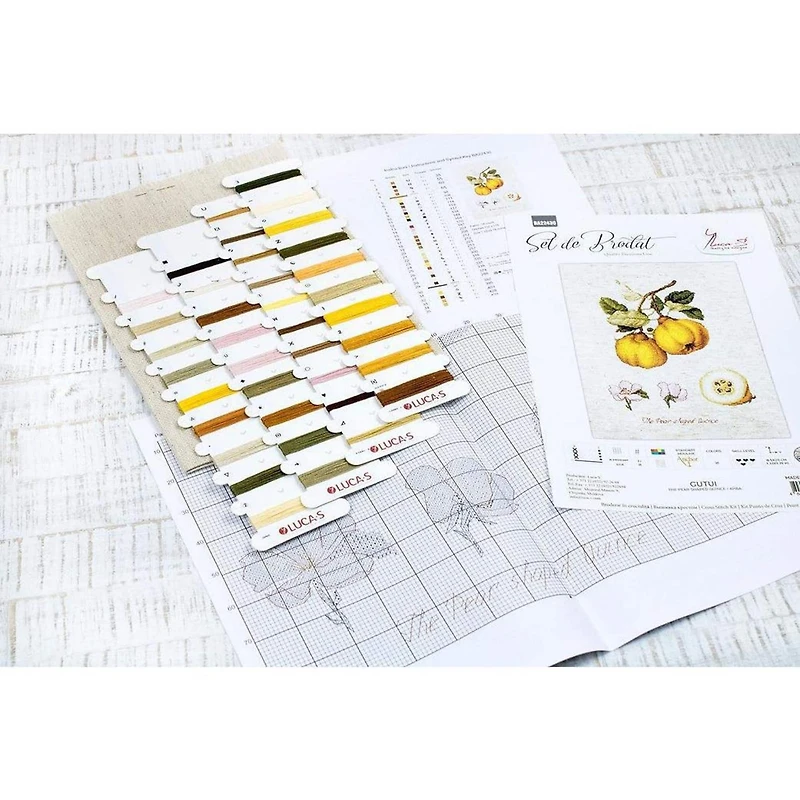 Luca-s The Pear Shaped Quince Counted Cross Stitch Kit