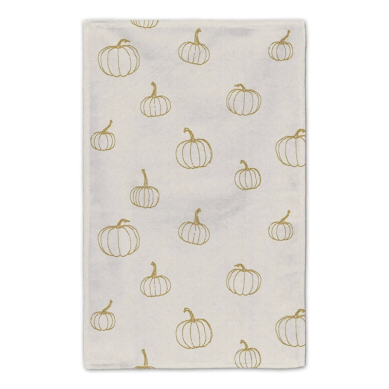 Give Thanks Mustard Pumpkin Tea Towel Set