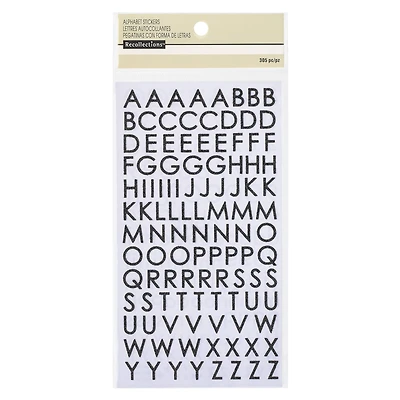 12 Pack: Glitter Block Alphabet Stickers by Recollections