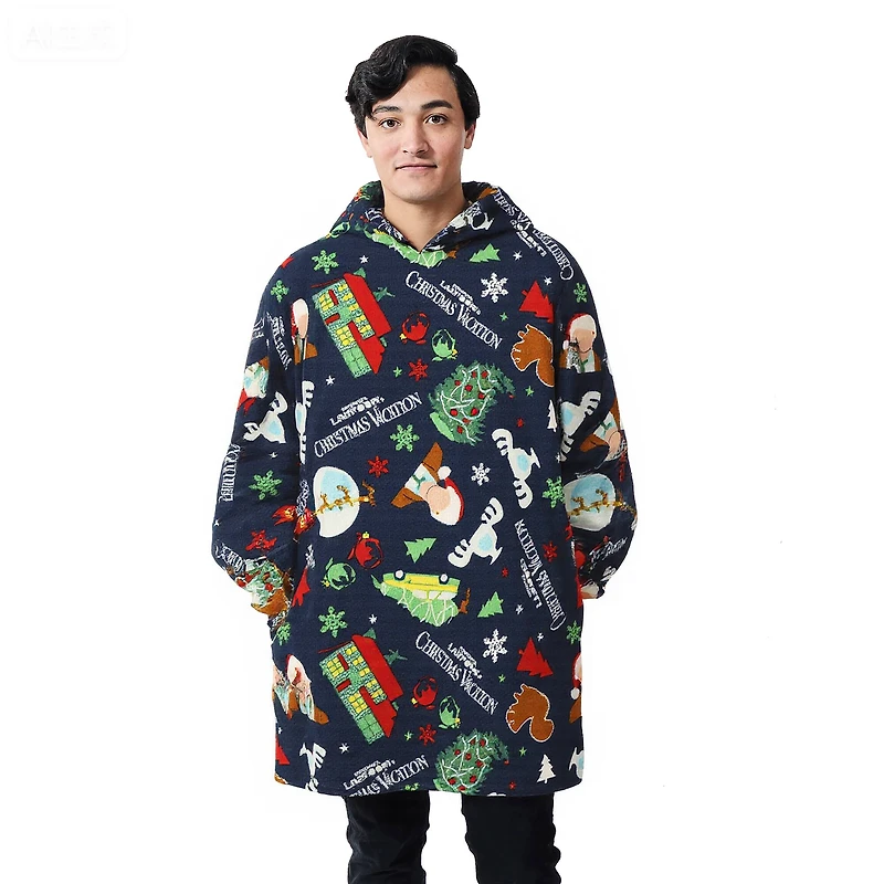 National Lampoon's Christmas Vacation Blue Oversized Hoodie