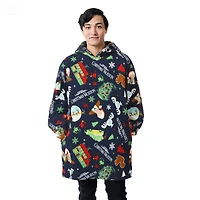 National Lampoon's Christmas Vacation Blue Oversized Hoodie