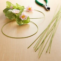 12 Pack: Green Cloth Stem Wire by Ashland®