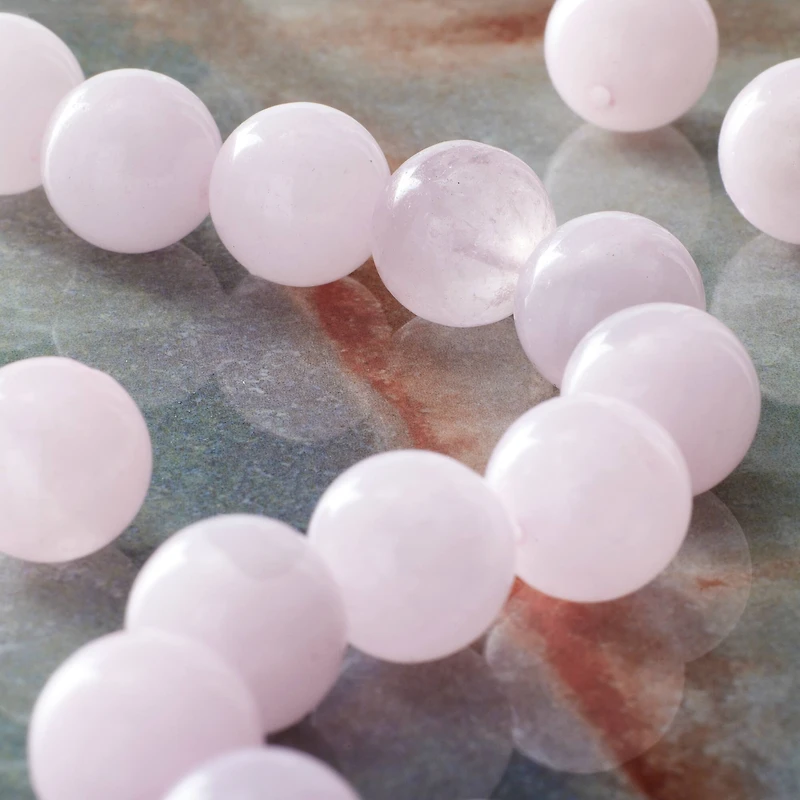Rose Quartz Round Beads, 12mm by Bead Landing™