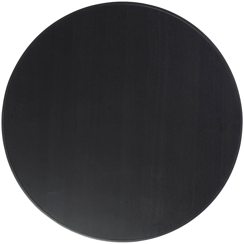 32" Black Metal Open Grid Frame Coffee Table