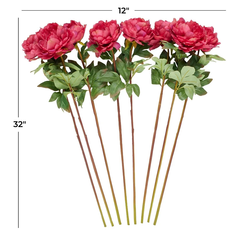 32" Pink Peony Artificial Flower Stem, 8ct.