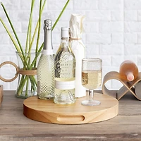 Hello Honey® 15" Round Rubberwood Cheese & Cutting Board