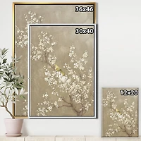 Designart - White Cherry Blossom III