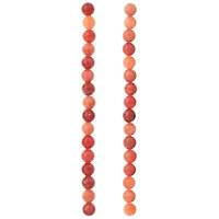 Ruby Mix Quartzite Round Beads, 8mm by Bead Landing™