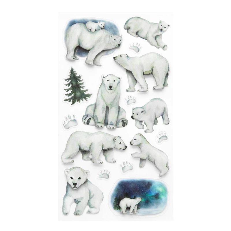 Polar Bear Dimensional Stickers by Recollections™