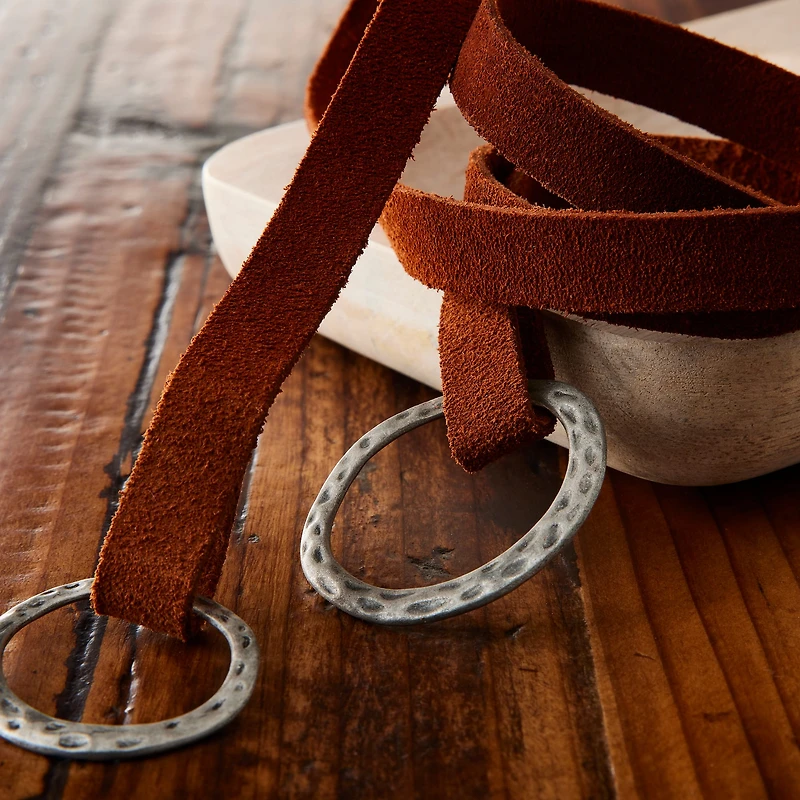 12 Pack: Medium Brown Suede Strip by ArtMinds™