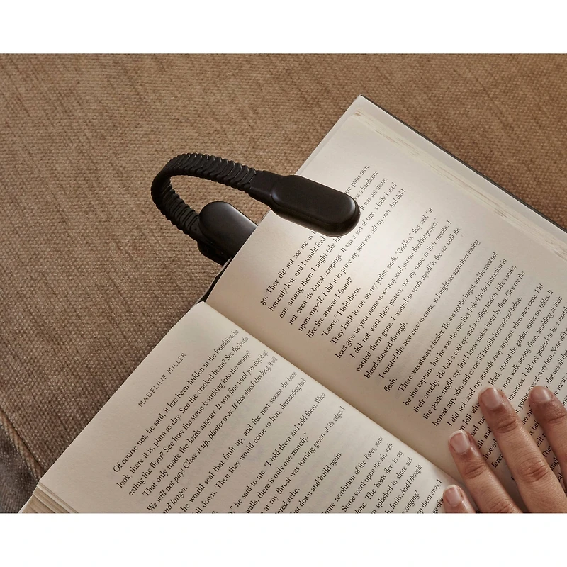 Kikkerland® Black Rechargeable Booklight