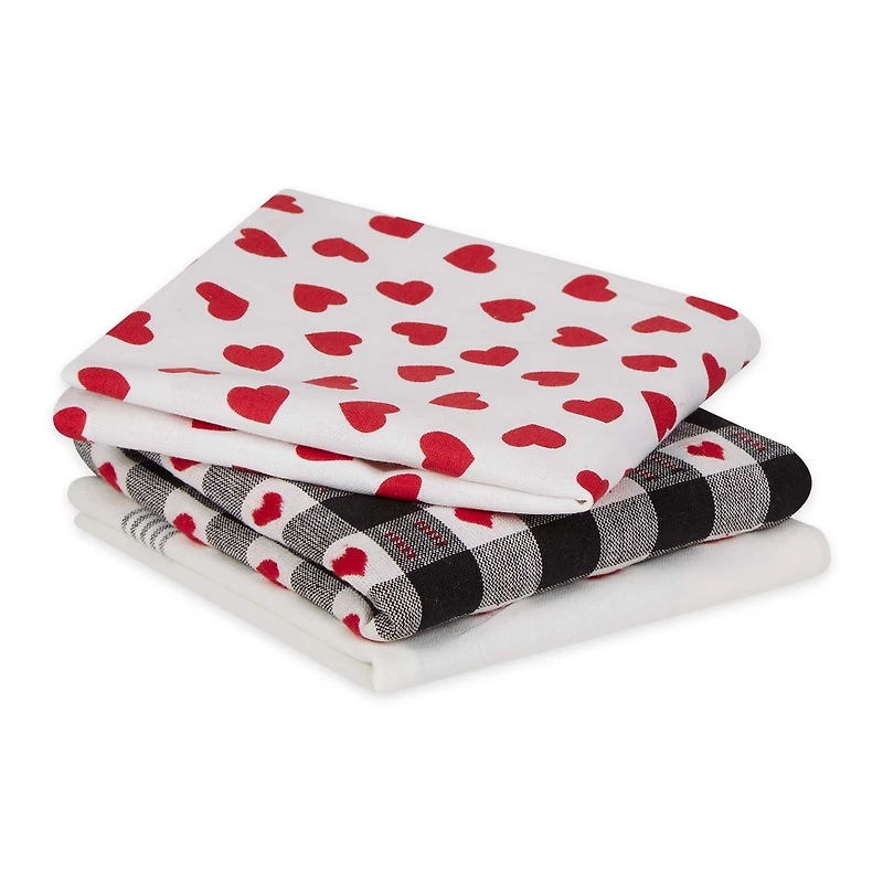 Assorted Cat Love Dishtowel (Set of 3)