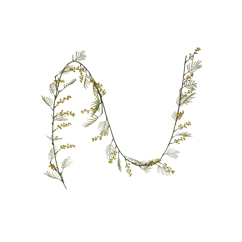 Hello Honey® Faux Botanical Garland with Yellow Flowers