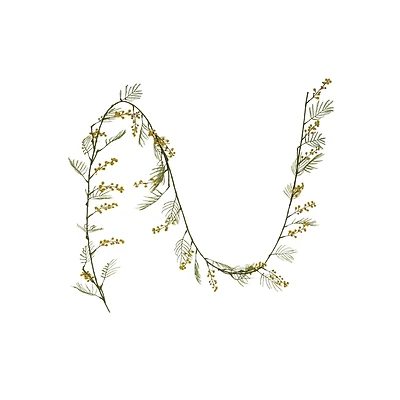 Hello Honey® Faux Botanical Garland with Yellow Flowers