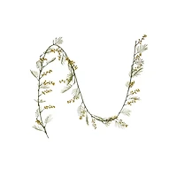 Hello Honey® Faux Botanical Garland with Yellow Flowers