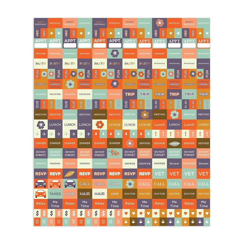 TF Publishing 2024 Big Grid-Floral Wall Calendar