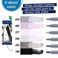 Faber-Castell® Goldfaber Aqua Shades of Gray Dual-Tip Marker Set