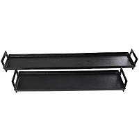 Black Modern Aluminum Nesting Tray Set
