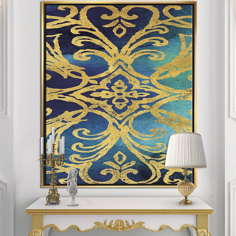 Designart - metallic Glam Indigo Form I