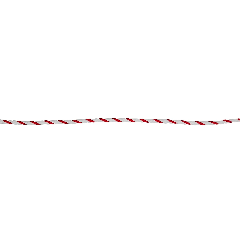 1/10" x 30ft. Red & White Cording Ribbon by Celebrate It®