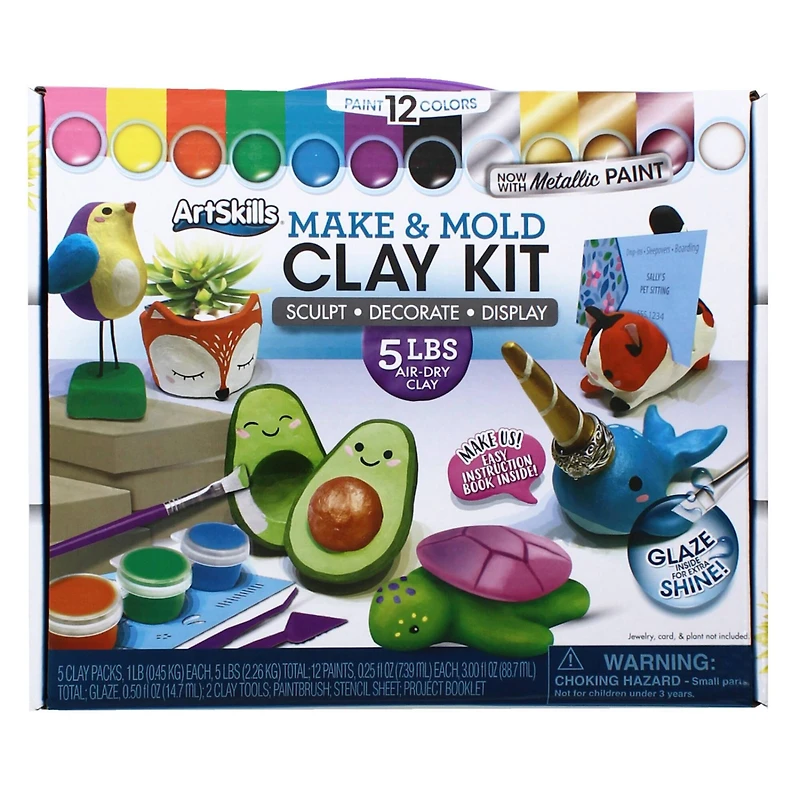 ArtSkills® Make and Mold Air-Dry Sculpting Clay Kit
