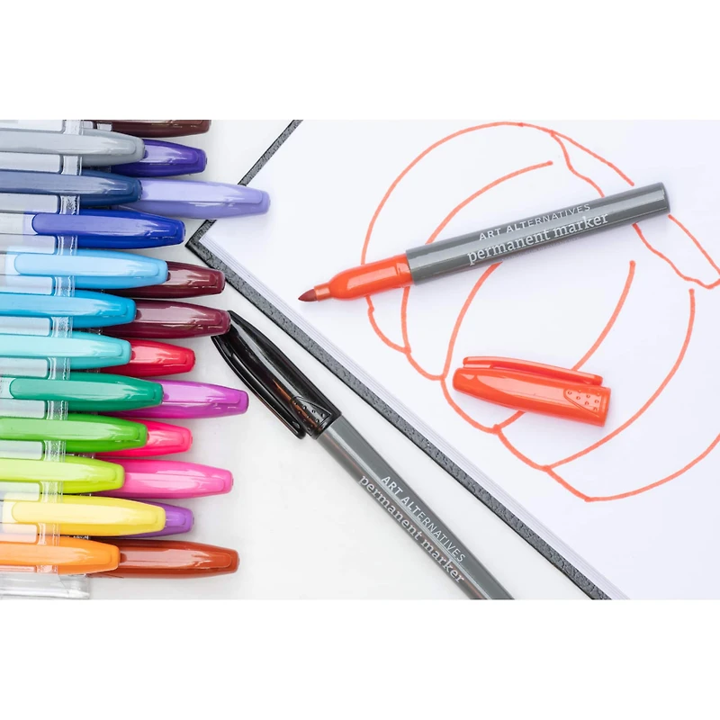 Art Alternatives Silver Fine Permanent Marker Set