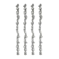 Rhodium Reconstituted Hematite Chip Beads by Bead Landing™
