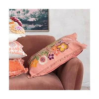 Hello Honey® 24" x 16" Floral Whisper Lumbar Pillow