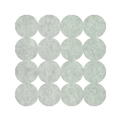 RoomMates White Modern Circles Acoustical Peel & Stick Tiles